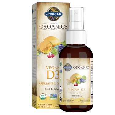 Organics Vegan D3 Organic Spray 1,000 IU - Vanilla